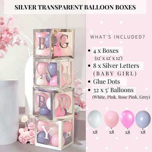 165 Pc Baby Shower Decorations For Girl, Birthday Girl, Balloon Garland Arch, Banner And Balloons Boxes, Elephant Baby Shower And Birthday Decorations #TOP3