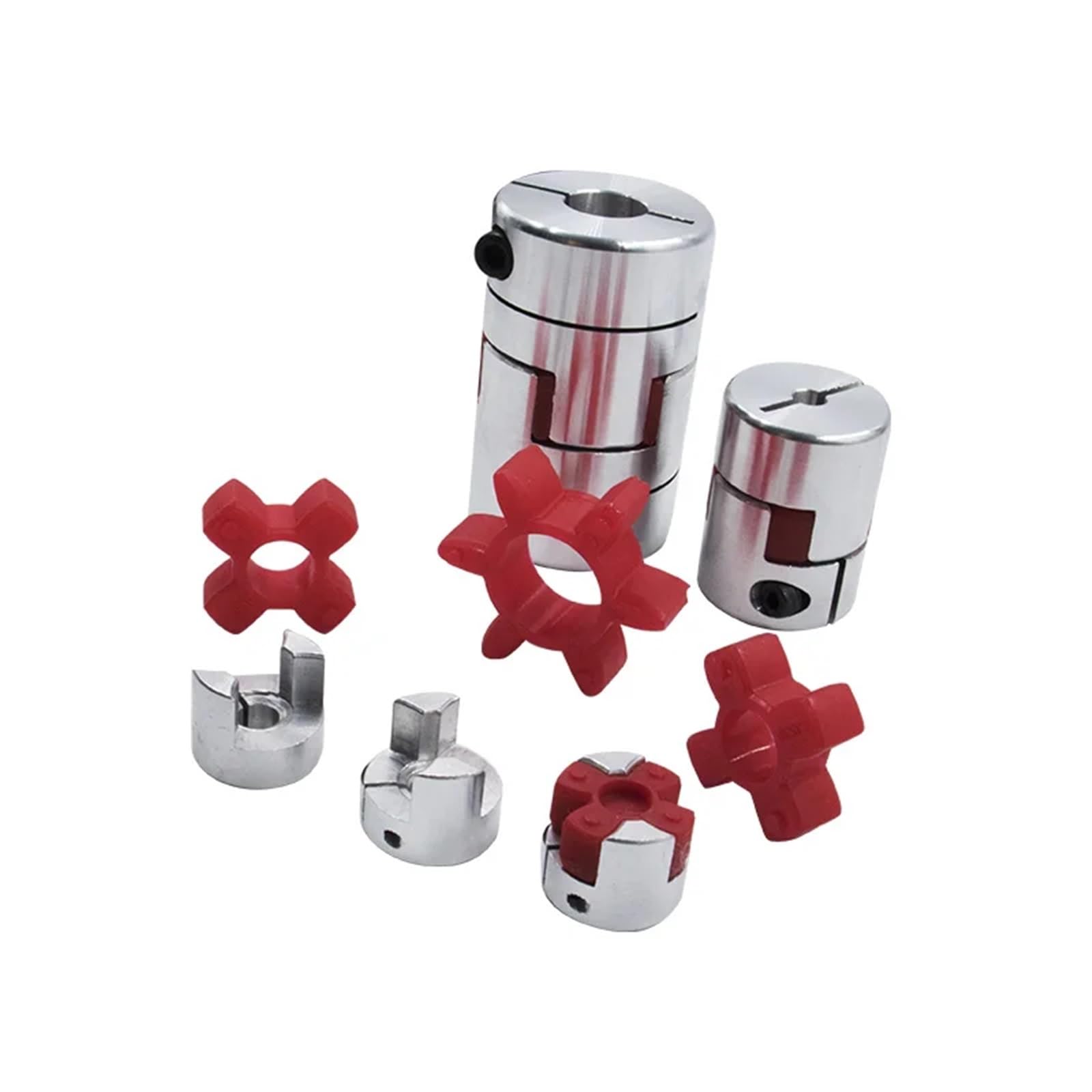 1 Uds D25L30 Pareja de Dos mandíbulas 5/6/6,35/8/9,5/10mm Acoplamiento de Eje de Ciruela Flexible diámetro del acoplador del Motor Paso a Paso = 25mm Longitud = 30mm (Size : Other)