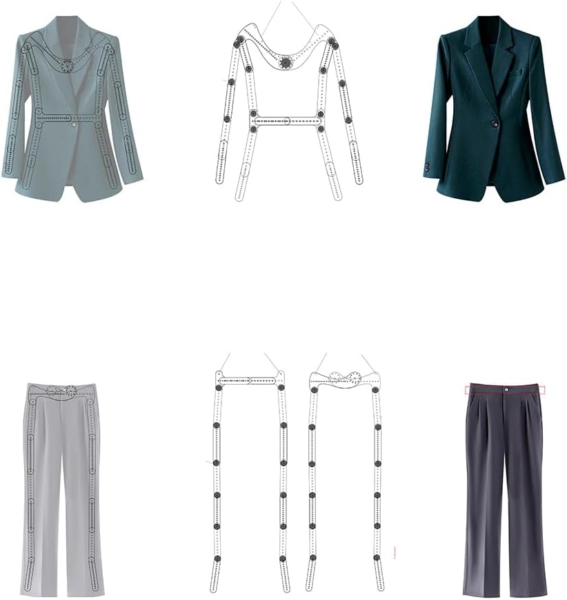 Invisible Transparent Adjustable Clothing Hanger for Clothing Photography, Fits Men, Women & Children's Clothes