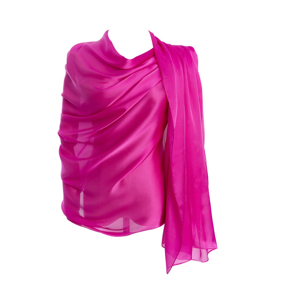 CYZLANN Damen-Schals, 100% Seide, lange, leichte Schals für Damen