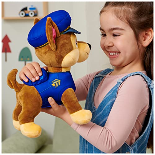 Paw Patrol 6065536 Talking Chase 12-Inch-Tall Interactive Plush Toys With Sounds, Phrases And Wagging Tail, Stuffed Animals thumb #2