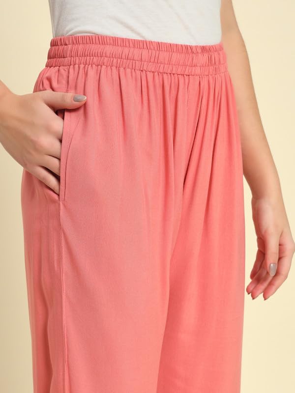 Image of Soft Colors Women Regular Fit Pocket Palazzo
