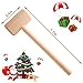 ZAUGONTW Wooden Crab Mallet for Chocolate, Mini Wooden Hammer Multi-Purpose for Kids Toys Crab Lobster Mallets，1Pcs