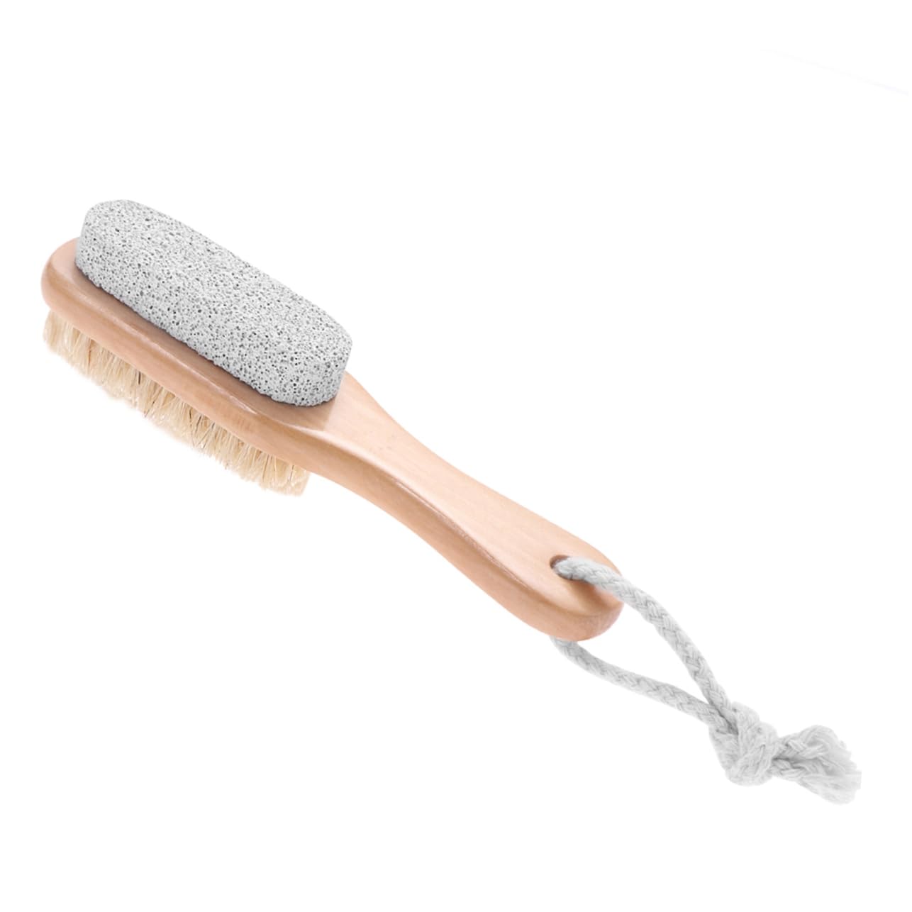 BIUDECO Scrubber Kit: Double-Sided Foot Pumice Stone Bristle Brush Natural Remover for Foot Exfoliation