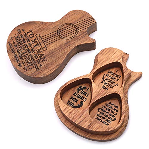 TreeLeaff Médiators en bois avec boîte en forme de guitare, médiator en forme de guitare, médiators avec médiators pour… - Les Beatles, Paul McCartney, John Lennon, RIngo Starr, George Harrison TreeLeaff Médiators en bois avec boîte en forme de guitare, médiator en forme de guitare, médiators avec médiators pour… – Image 5