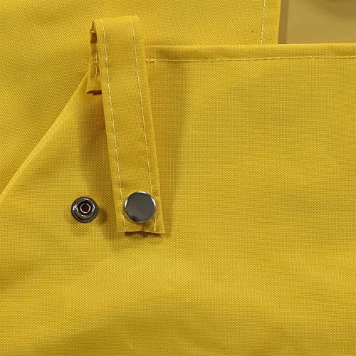 Sunnydaze Utility Steel Garden Cart With Liner, Outdoor Lawn Wagon With Removable Sides, Heavy-Duty 400 Pound Capacity, Yellow #TOP5