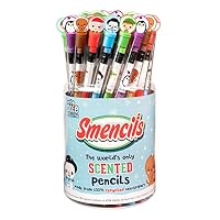 Graphite Smencils Cylinder - HB #2 Scented Pencils, 50 Count