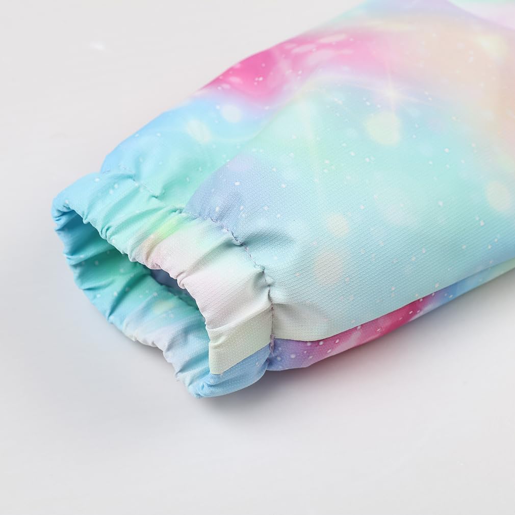 Jingle Bongala Kids Waterproof Rain Jackets Lightweight Raincoats Fleece & Knitted Lining Hooded Windbreaker for Boys Girls - Image 6