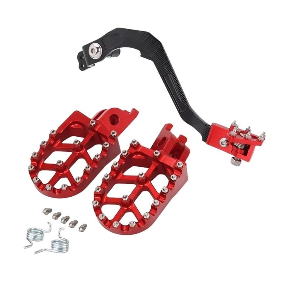 Etfildsbu Set 3 Motorbike Gear Bar Lever Rear Foot Pegs Rests Brake Shift Shifter Lever Pedal For Crf250l Crf250m 2013-2020 For Crf250 For Rally 2017-2020 Cnc