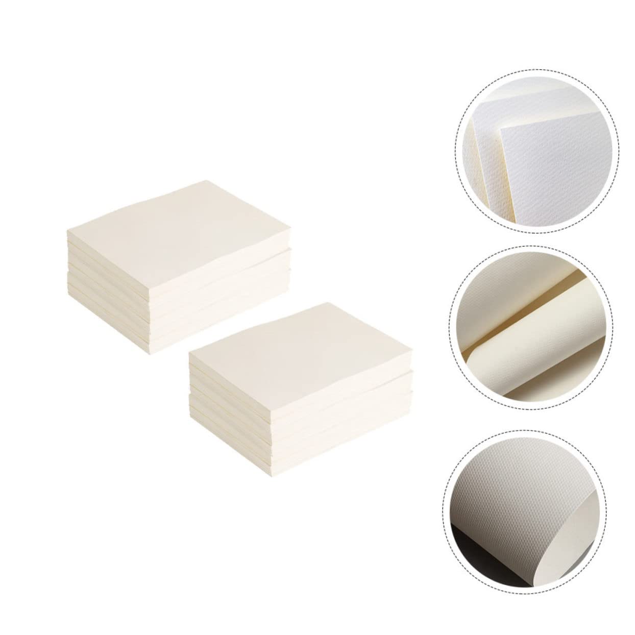 Operitacx Papier à Dessin et Intérieur à Usage à Usage Intérieur et Extérieur Extérieur pour Garçon et Filles pour Gouache 60 Feuilles Blanc Facile à Transporter en Pâte de Papier