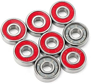 KOVNOVI 8pcs 608 Inline Skates Bearing+1 Skateboard Bearing Cleaner Bottle+Competitional Skating 608 Bearing Disassembling Tool DINGGUANGHE