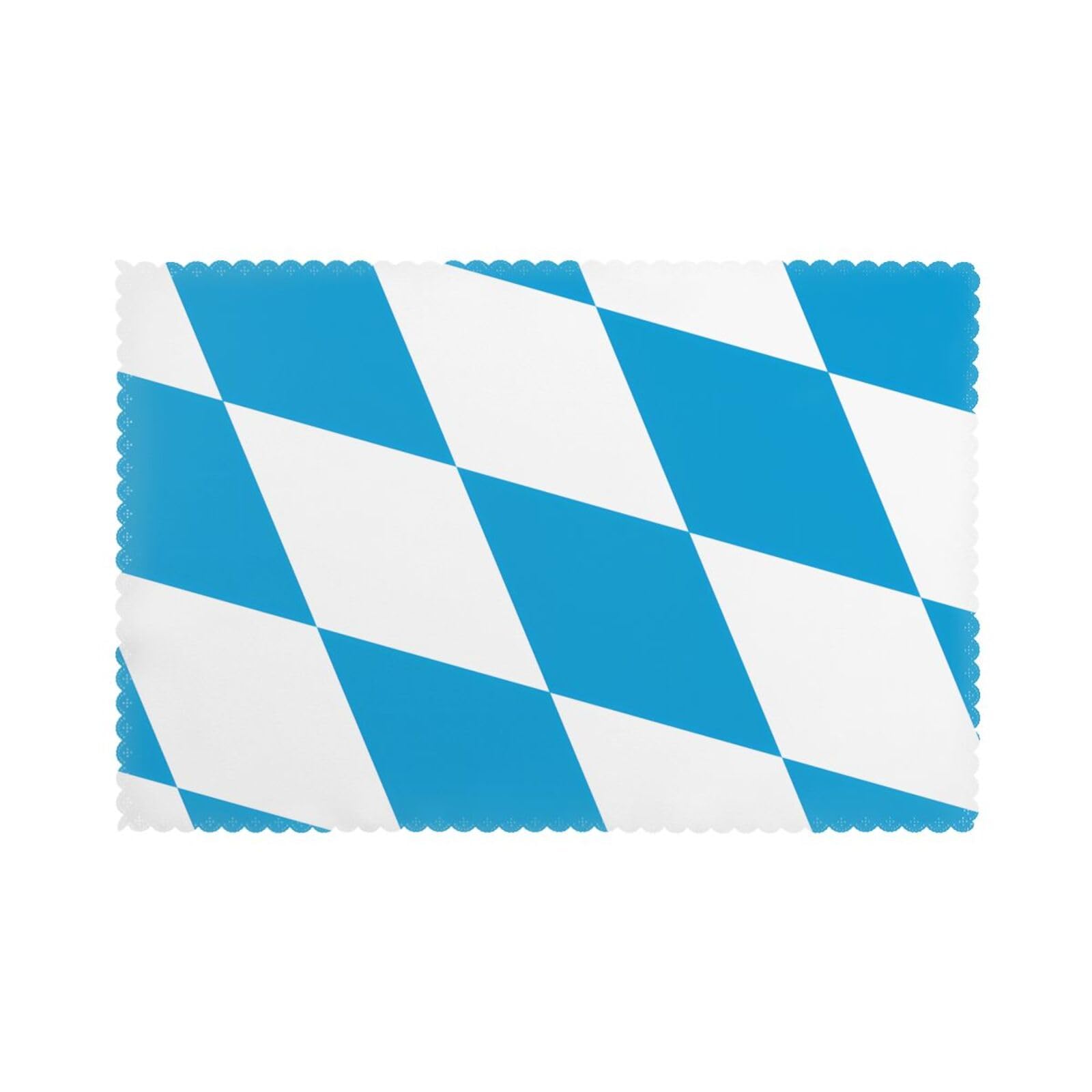 Bavarian flag Placemat set of 6, oil-proof, washable, suitable for kitchen, restaurant, party, etc.