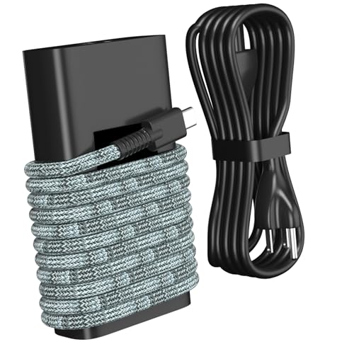 Image of 65W USB C Laptop Charger Compatible with HP 1030 1040 830 835 840 845 860 865 640 650 655 745 ProBook 440 445 450 455 460 465 G8 G9 G10 G11 ZBook 14uG5 Firefly 14 15 16 Laptop Adapter