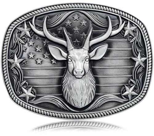 Image of Western Cowboy Belt Buckles Men - Western Belt Buckle Vintage Country Belt Buckle for Men Women Cowgirl Cowboy Gifts