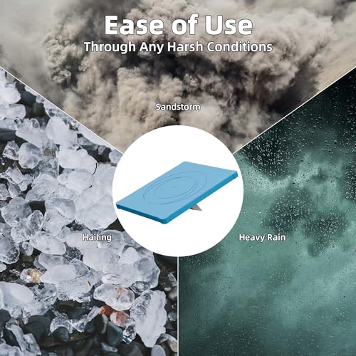 Image of Blue Starlink Mini Cover, Starlink Mini Protective Cover Liquid Silicone Sleeve Accessories for Camping Outdoor Protector from Scratching Hailstone
