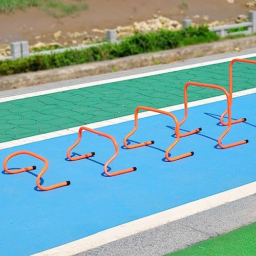 Agility Hürden-Set für Geschwindigkeitstraining - Leichtathletikausrüstung zum Springen Einstellbare Höhe 6 bis 20 Zoll Ideal für Übung und Rennen