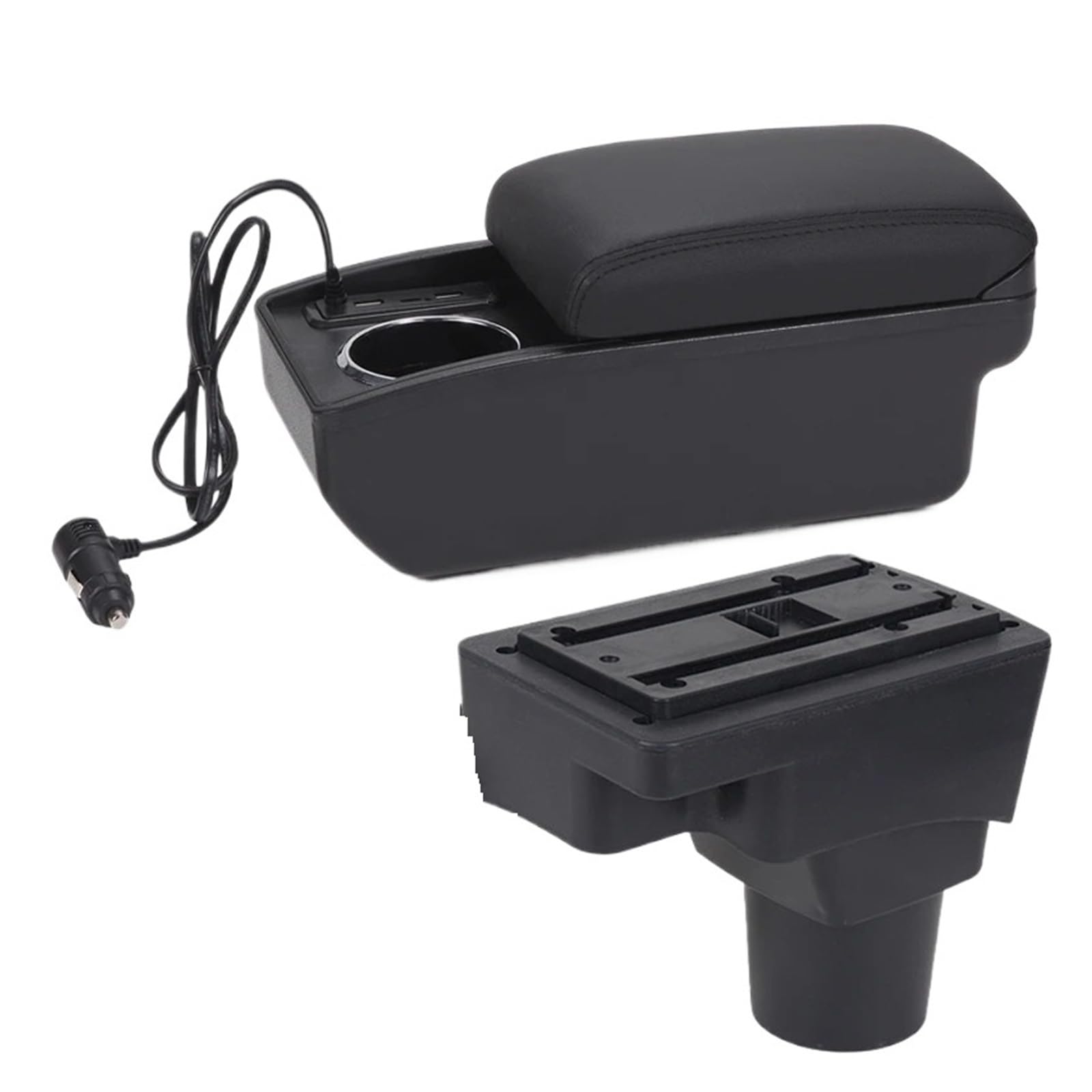 Ggwqoops Car Armrests For Chevrolet For Sonic For Aveo For Lova T250 T300 Car Armrest Dedicated Storage Box Interior Accessories Armrest Box(A2 Fast charging)