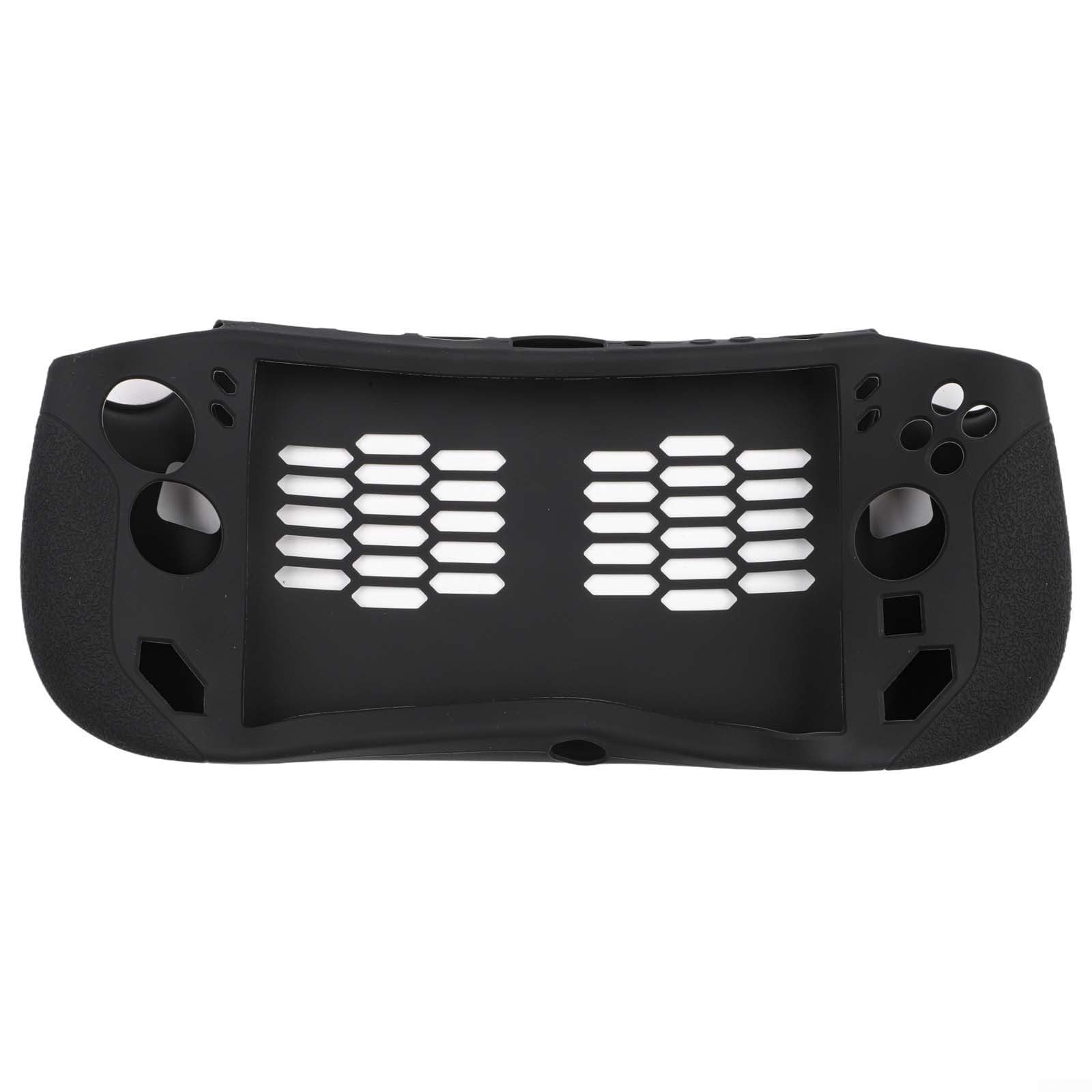 Custodia protettiva ergonomica in silicone per console portatile Legion GO S, cover morbida su misura per dispositivi da gioco, guscio in gomma resistente, compatibile con porte (nero)