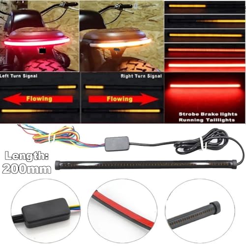 Luz de freno trasera para motocicleta accesorio de parada 20 cm 4