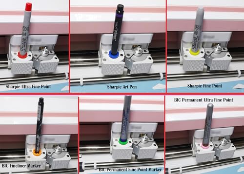 Image of Pen Adapter Set Compatible with Explore Air /Air 2 /Air 3 /Air 4 and Maker /Maker 3 /Maker 4, Pen Adapter Compatible with (Sharpie /Bic /Crayola /Sakura /Pilot /Pentel /Paper Mate /Mitsubishi uni-Ball)