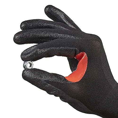 Kempston ControlsSAFETY GLOVE PAIR A1/5/18 - M | SAFETY GLOVES, 18 GAUGE, A1/A, SIZE 8, MEDIUM, NITRILE SUPER THIN, BLACK, SINGLE PAIR