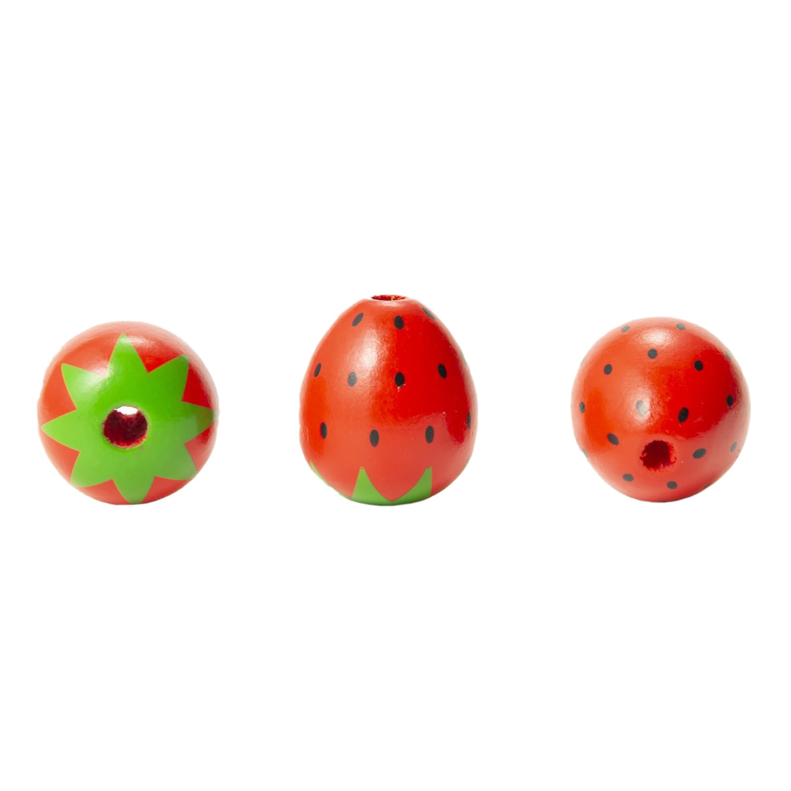300 sztuk koralików drewnianych o średnicy ok. 21 mm, naturalne drewniane koraliki, 3D, z otworem, drewniane koraliki do nawlekania, do samodzielnego wykonania, bransoletki, zawieszki,