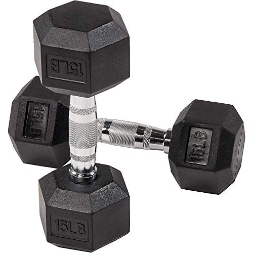 Fitvids Rubber Coated Hex Dumbbell Set with Storage Rack, 100/150/200/550 LB Hand Weight Set with Anti-Slip Grip for Home Gym