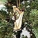 Broadway Gift Wooden Minature Harp Music Musical Instrument Christmas Ornament Decoration,Multicolor,3 x 4.5