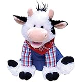 Cuddle Barn Farmer Mac the Cow Animated Singing Musical Plush Toy, 12