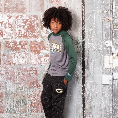 Ultra Game Boys' NFL Black Snow Fleece Jogger Sweatpants4