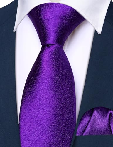Image of Barry.Wang Boys Ties Pre-Tied Satin Solid Color Kids Tie Pocket Square Set Adjustable Formal Necktie Graduation School