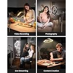 Ring Light with Stand Tripod for iPhone – Evershop 10” Overhead Camera Mount, 70.8” Tall Adjustable Selfie Light with Phone Holder for Video Recording, Photography, Streaming, TikTok, YouTube - Image 2