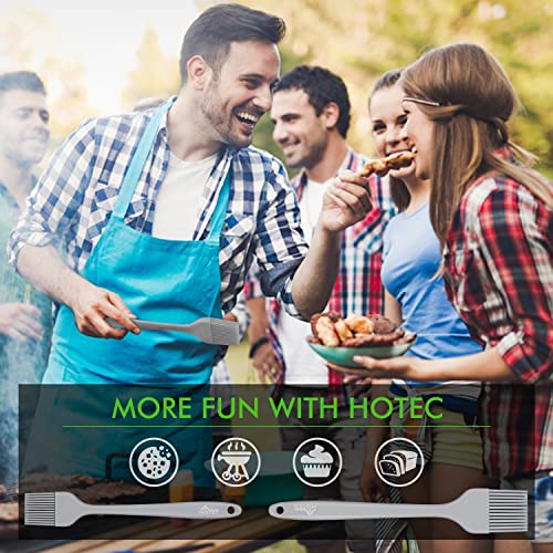 Hotec Basting Brushes Silicone Heat Resistant Pastry Brushes Spread Oil Butter Sauce Marinades For Bbq Grill Barbecue Baking Kitchen Cooking Bpa Free Dishwasher Safe (Grey 2) #TOP6