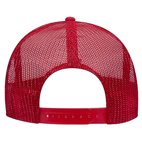 Image of OTTO Polyester Foam Front 5 Panel High Crown Mesh Back Trucker Hats in 97, Bulk, Wholesale