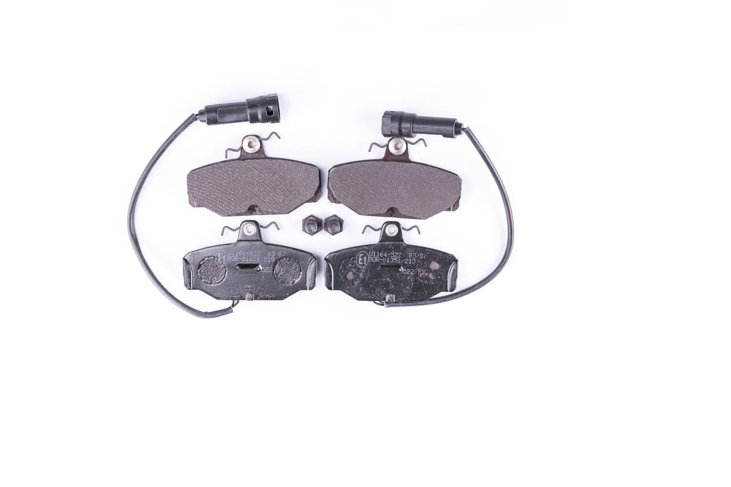 HELLA 8DB 355 017-631 Brake pad set - with integrated wear warning contact - T5007 - for e.g. FORD