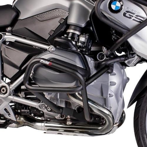 Colore: nero 7543 - Protezioni gambe motore basse compatibile con BMW R1200 GS 2014-2015 COLORE NERO