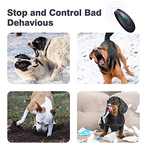 Bubbacare Anti Bell Gerät Hunde, 16.4 Fuß Lange Reichweite Antibell Ultraschall Gerät, Tragbare Wiederaufladbares Antibell für Hunde, Hundetraining und Verhaltenskorrektur