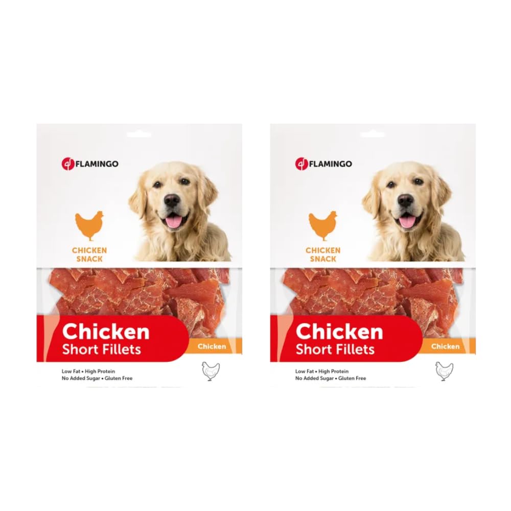 Flamingo Snacks para Perros Chick'n Snack Corto Pack DE 2x800GR