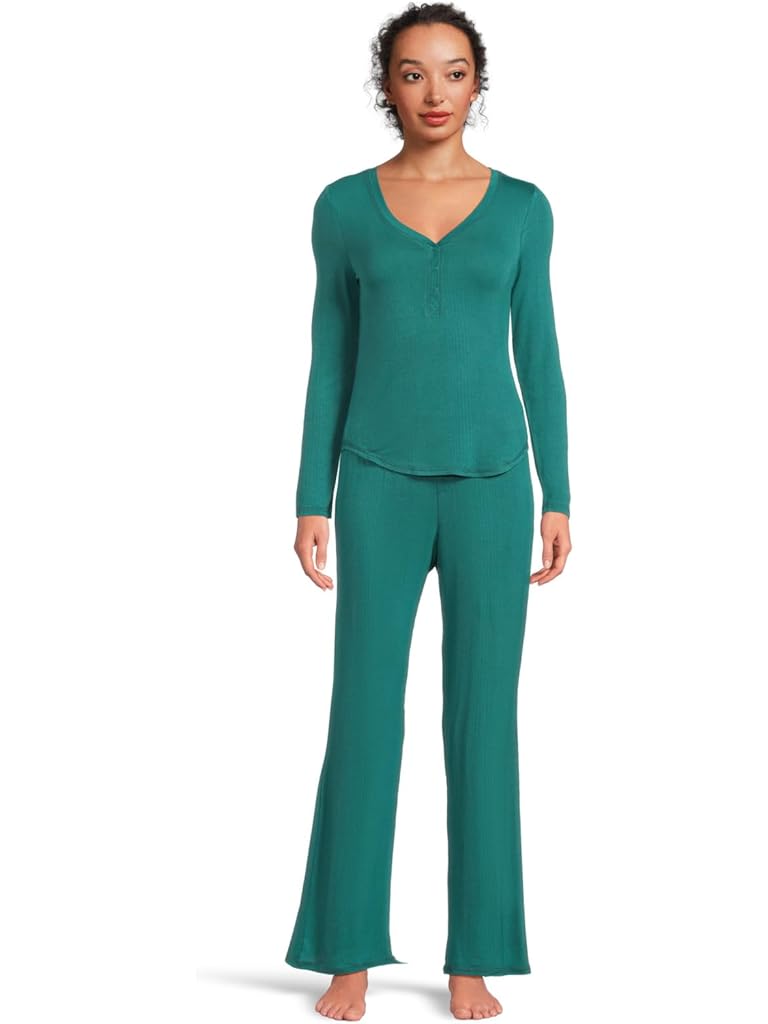 Navy HONEYDEW Dreamland Long Henley Set