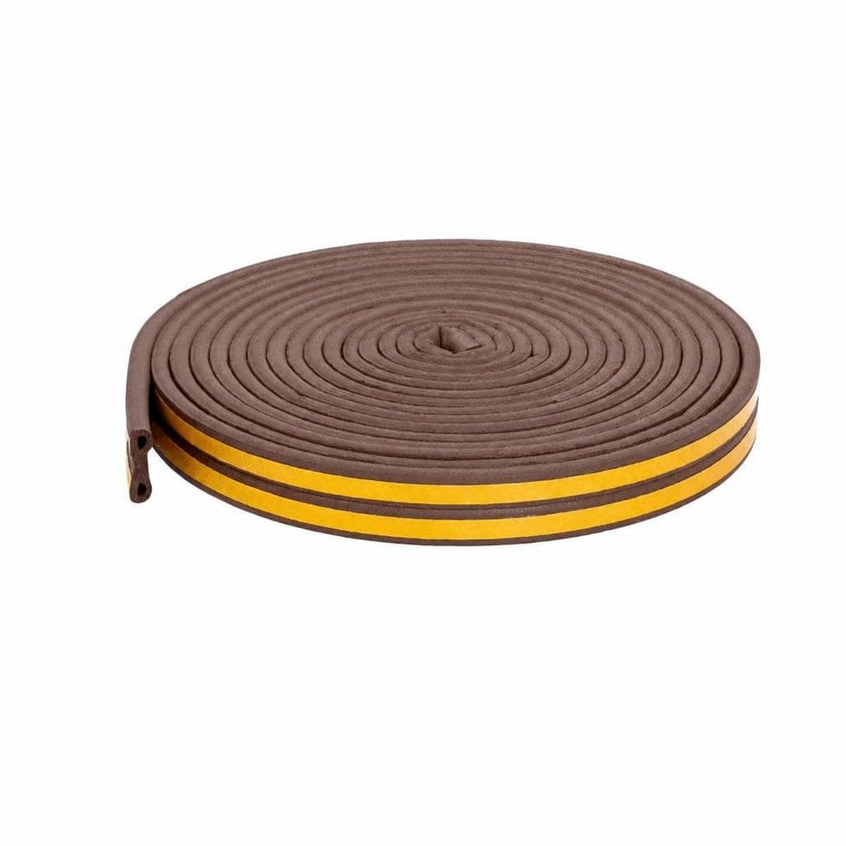 5m/10m Door Seal Strip Self-Adhesive Draft Stopper Tape Window Weather Stripping Insulation Noise Rubber Sealing Strip-P brown-5M (16.4ft)