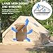 Inflatable Tent for Camping,4/6 Person Blow Up Air Glamping Room Tent House with Stove