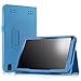 Infiland Premium PU Leather Case Cover for DigiLand 10.1 DL1008M DL1010Q / NeuTab N10 Plus 10.1/ rotor 10.1/ iDeaUSA CT10/ Elecost OctaTab 10.1/ IRULU X1 Pro Lightning 10.1 Inch Tablet- Blue