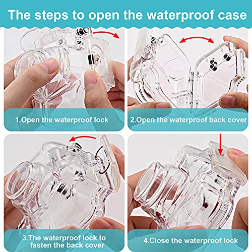 Prograce Kids Camera Waterproof Case - Waterproof House Underwater Case Kids Camera 2 Inches Ips Screen Sturdy Shockproof Multiple Accessories Support Installation To Helmet Bicycle #TOP5