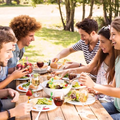 Miniatura 7 de Kayqbonke 50 Piezas Tenedores De Fruta De Plástico De Animales, 5 Tipos De Mini Tenedores De Fruta Para Niños, Tenedores Pequeños Niños Reutilizables Para Fiesta De Cumpleaños Tarde De Té