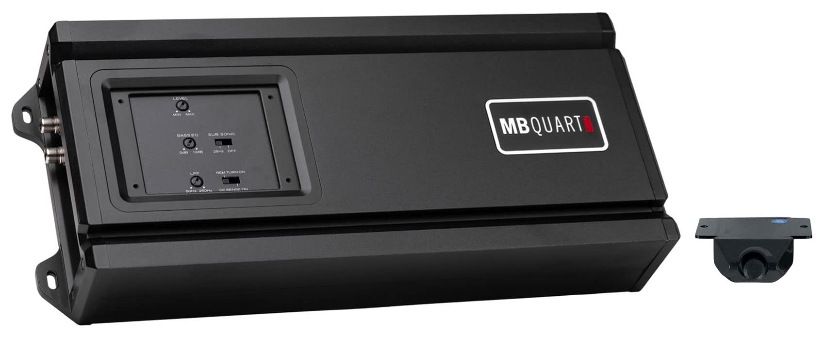 MB QUART RA1-750.1 750 Watt 1-Ohm Car Audio Mono Amplifier+Bass Remote Bundle with Rockville Amp Kit (2 Items)