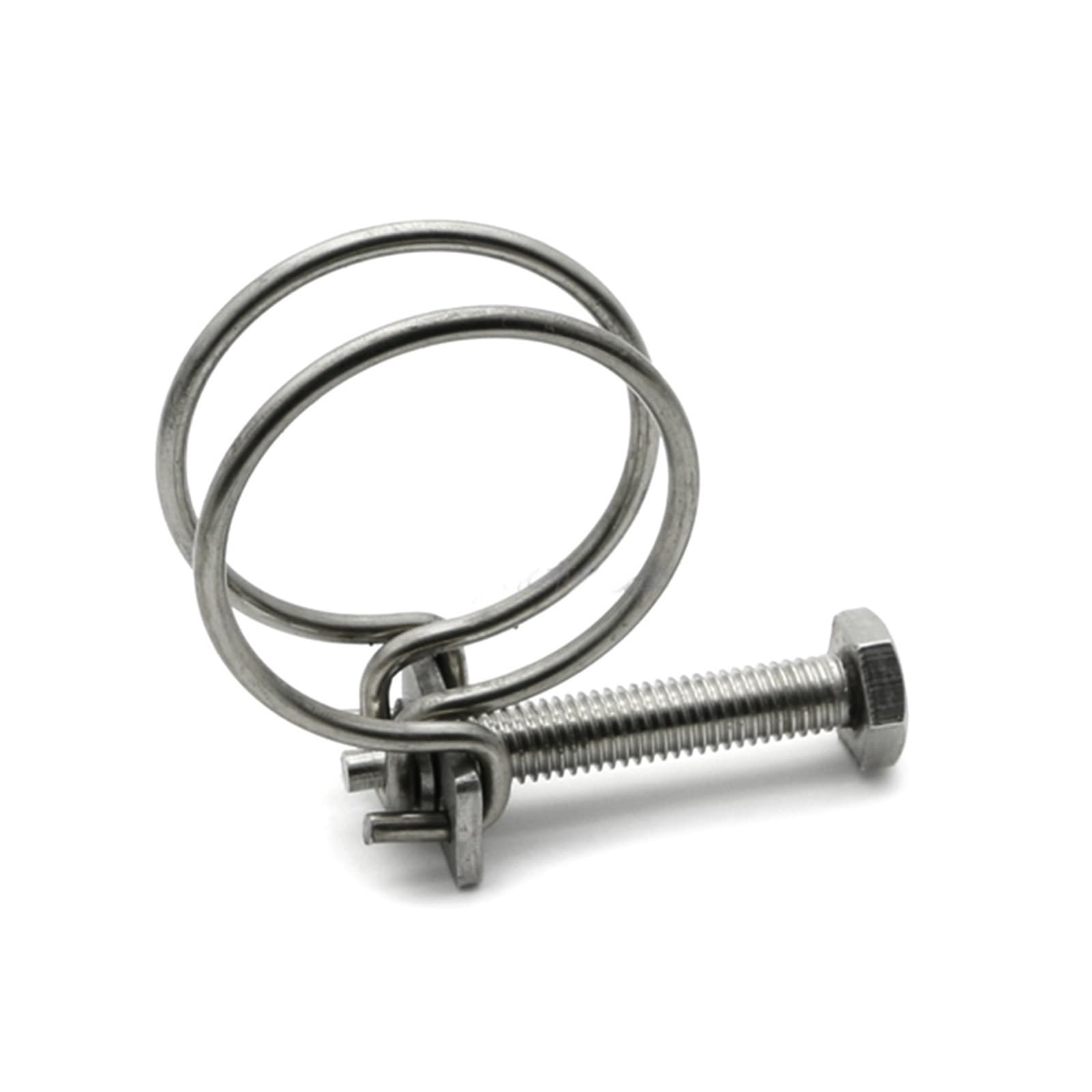 Abrazadera de manguera de doble línea Abrazaderas de manguera de doble alambre de alta resistencia, abrazadera de perno en T ajustable de plomería de acero inoxidable