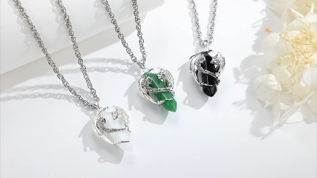 Collana Drago Celestia In Argento 925 – Ciondolo Con Catena, Gioiello Gotico Per Donne E Uomini - 2