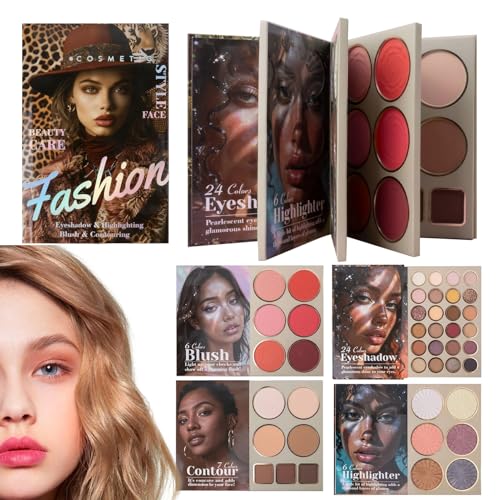Palette visage et fards à paupières set idéal pour cadeau d'anniversaire et Noël