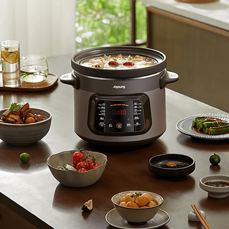 Amazon.com: Joyoung Electric Purple Clay Slow Stew Soup Pot Cooker