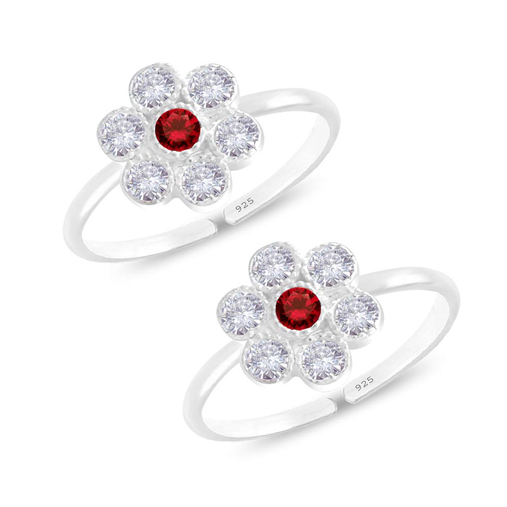 styleejewel Sterling Silver Toe Rings for Women | 925 Pure Chandi Bichiya Traditional Design Indian Toe Rings for Women Stylish (SJTR12)-picture-46